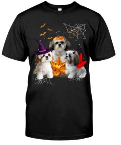 Lover Dog Halloween Hug Pumkin T-shirt